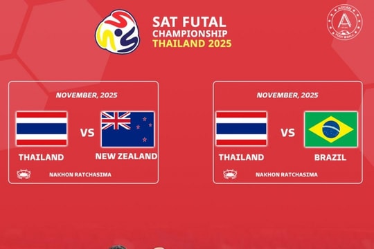 Thái Lan so tài Brazil trước SEA Games 33, giải SAT 11-15/11