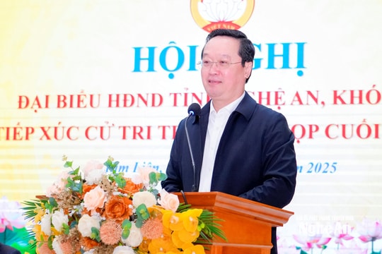 Bí thư Tỉnh ủy Nguyễn Đức Trung tiếp xúc cử tri xã Kim Liên