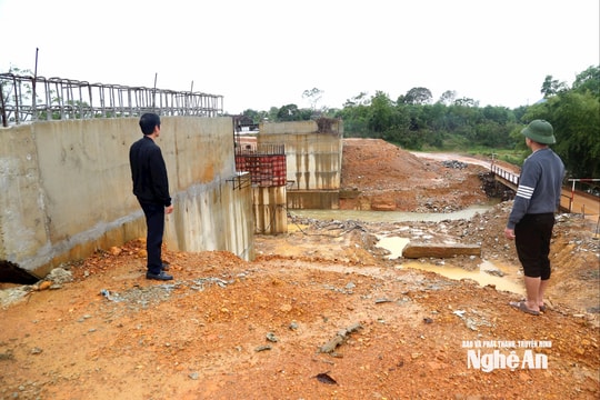 Đề nghị kiểm tra dự án đường tại Tân Kỳ chậm tiến độ