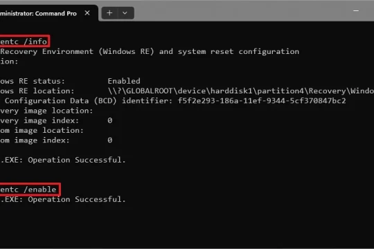 Làm chủ WinRE: Bật tắt Môi trường Khôi phục Windows 10 và 11