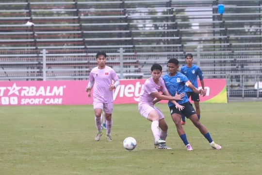 U17 Việt Nam thắng U17 Campuchia 5-0 trong trận tập