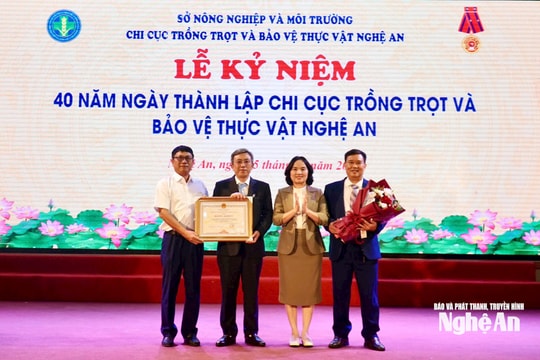 Chi cục Trồng trọt và Bảo vệ thực vật Nghệ An kỷ niệm 40 năm xây dựng và trưởng thành