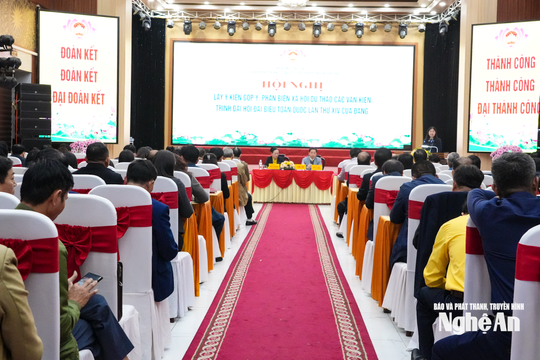 Phát huy trí tuệ, trách nhiệm góp ý vào dự thảo văn kiện Đại hội XIV của Đảng