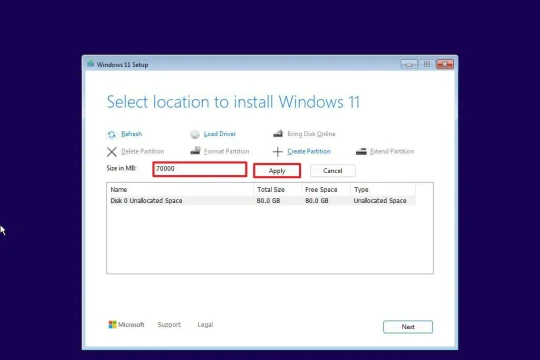 Cài đặt Windows 11 trên phân vùng tùy chỉnh: Tối ưu hóa ổ cứng