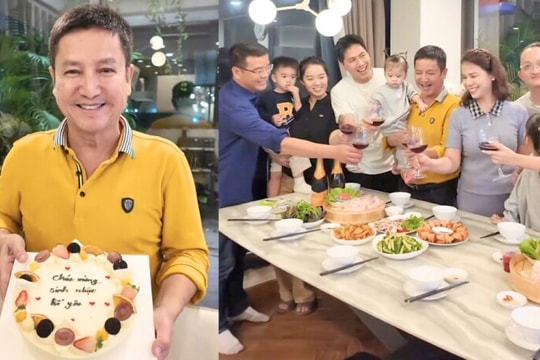 NSƯT Chí Trung mừng tuổi 65 bên bạn gái và gia đình