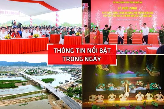 Nghệ An: Thông tin nổi bật ngày 9/11
