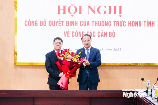 Đồng chí Tôn Mạnh giữ chức Phó Chánh Văn phòng Đoàn ĐBQH và HĐND tỉnh Nghệ An