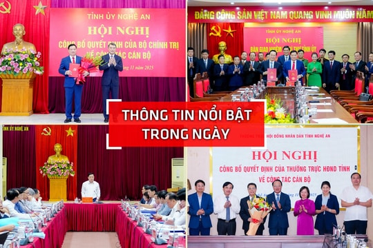 Nghệ An: Thông tin nổi bật ngày 11/11