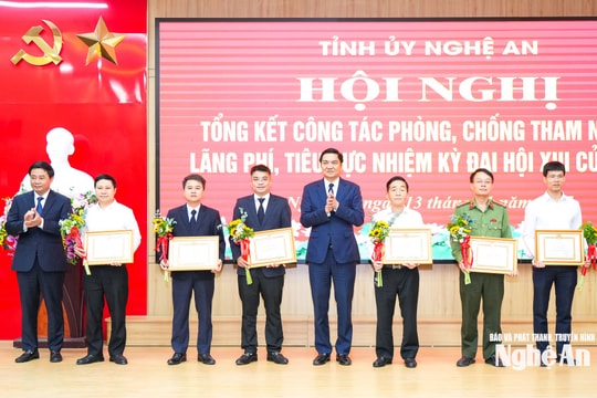 Nghệ An tổ chức Hội nghị tổng kết công tác phòng, chống tham nhũng, lãng phí, tiêu cực