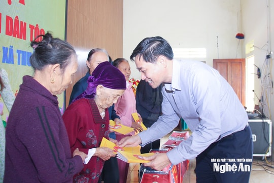 Trưởng ban Nội chính Tỉnh ủy Hồ Lê Ngọc dự ngày hội Đại đoàn kết tại xã Thuần Trung