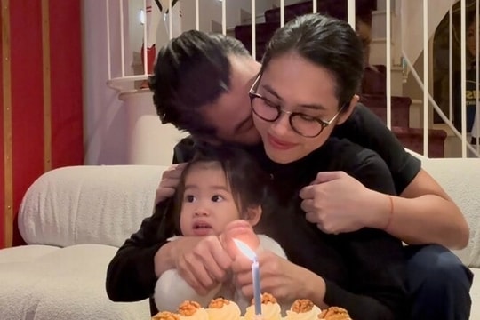 Á hậu Hoàng My đón tuổi 37, hiếm hoi khoe khoảnh khắc bên chồng