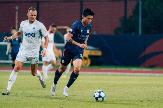 Văn Hậu đá chính, đeo băng đội trưởng ở giao hữu CAHN