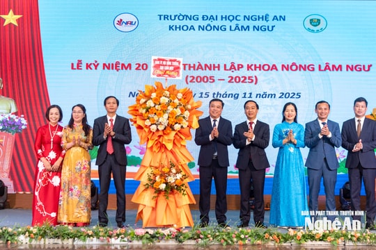 Kỷ niệm 20 năm thành lập Khoa Nông - Lâm - Ngư, Trường Đại học Nghệ An