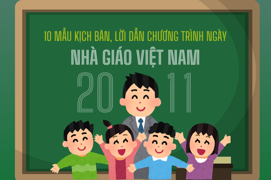 10 mẫu kịch bản, lời dẫn chương trình 20/11/2025 hay nhất