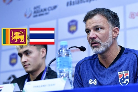 HLV Hudson: Thái Lan buộc thắng Sri Lanka - Asian Cup 2027