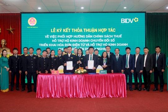 Thuế tỉnh Nghệ An ký kết thoả thuận hợp tác toàn diện với 4 Chi nhánh BIDV tại Nghệ An