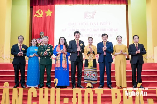 Danh sách Chủ tịch và 8 Phó Chủ tịch, 119 vị Ủy viên Ủy ban MTTQ Việt Nam tỉnh Nghệ An khoá XVI