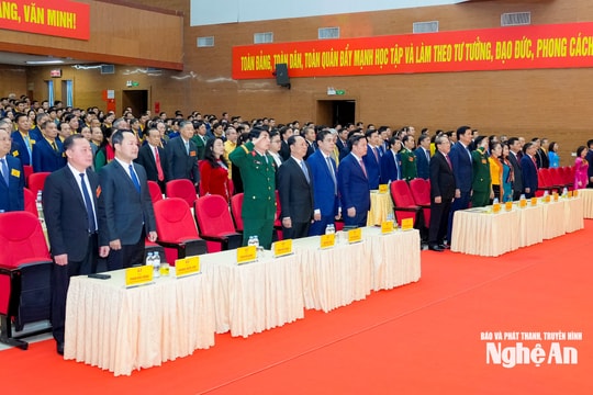 Khai mạc trọng thể Đại hội đại biểu MTTQ Việt Nam tỉnh Nghệ An lần thứ XVI, nhiệm kỳ 2025-2030