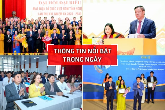 Nghệ An: Thông tin nổi bật ngày 21/11