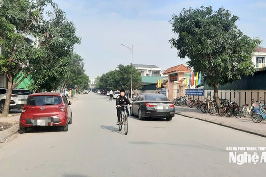 Nhiều tuyến đường ở phường Thành Vinh áp dụng cấm dừng, đỗ xe giờ cao điểm