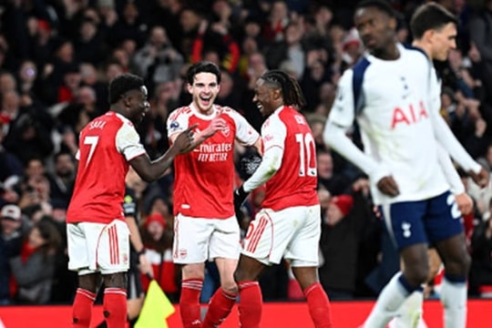 Arsenal 4-1 Tottenham: Rice - Saka - Merino bóp nghẹt Spurs