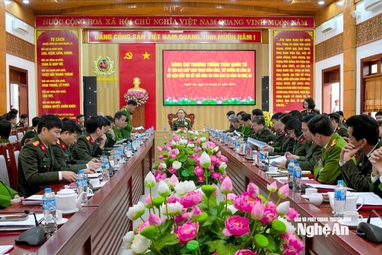 Thứ trưởng Bộ Công an kết luận kiểm tra công tác năm 2025 tại Công an Nghệ An