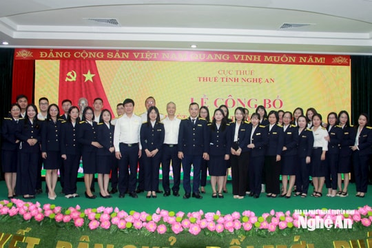 Thuế tỉnh Nghệ An điều động 38 công chức tăng cường về các thuế cơ sở