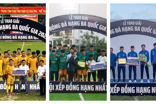 Chủ tịch VFF chúc mừng 3 CLB đồng hạng Nhất hạng Ba