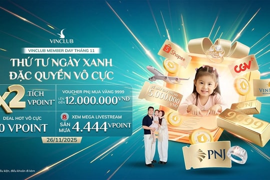 VinClub Member Day 26/11: ưu đãi, giờ vàng, cách tham gia