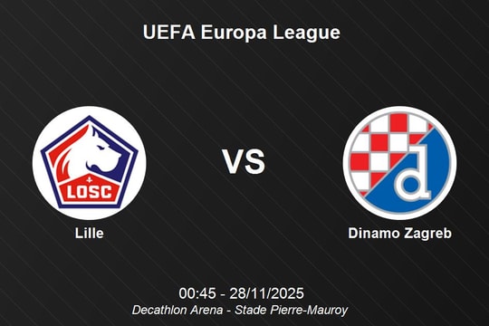 Nhận định Lille vs Dinamo Zagreb - UEFA Europa League