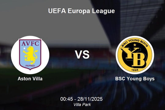 Nhận định Aston Villa vs BSC Young Boys - UEFA Europa League