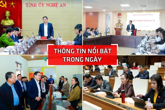 Nghệ An: Thông tin nổi bật ngày 28/11