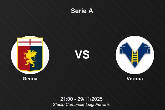 Nhận định Genoa vs Verona - Cuộc chiến ở nhóm cuối bảng Serie A