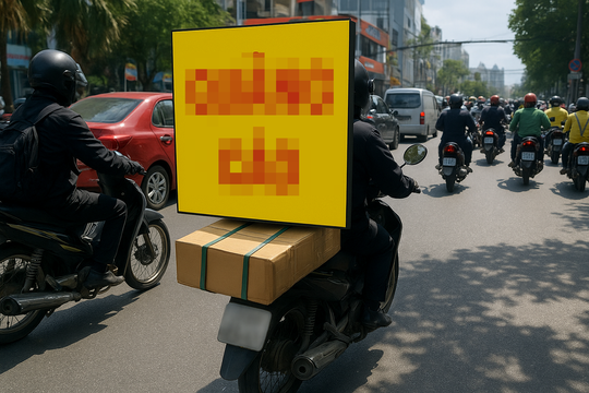 Lỗi chở hàng cồng kềnh xe máy bị trừ bao nhiêu điểm giấy phép lái xe?