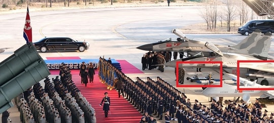 Triều Tiên trưng bày tên lửa kiểu IRIS-T trên MiG-29