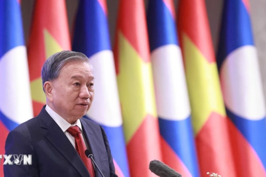 Tổng Bí thư Tô Lâm dự chiêu đãi do Tổng Bí thư, Chủ tịch nước Lào chủ trì