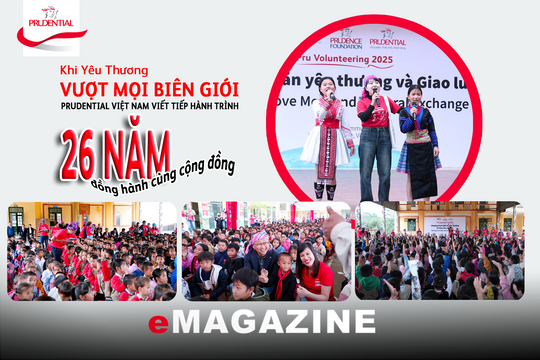 Khi yêu thương vượt mọi biên giới: Prudential Việt Nam viết tiếp hành trình 26 năm đồng hành cùng cộng đồng