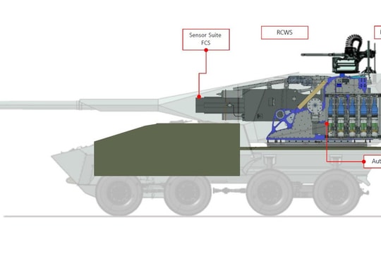 Hệ thống pháo Leonardo RH1-155/52 HITFIRE đạt 70 km