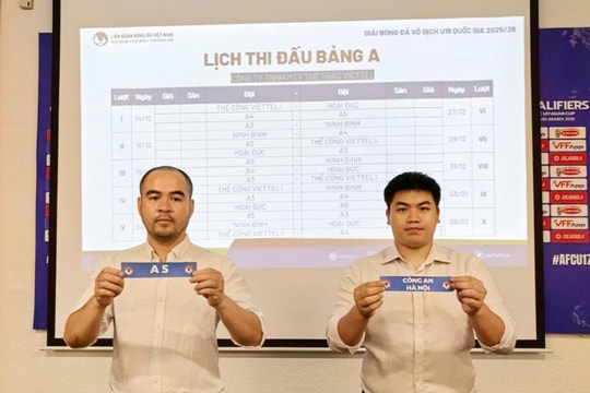 Bốc thăm U19 Quốc gia 2025/26: nhiều tuyển thủ U17 góp mặt
