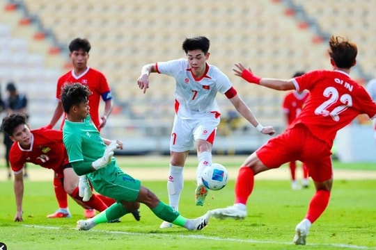 U22 Việt Nam 2-1 U22 Lào: Đình Bắc tỏa sáng, hàng thủ lo