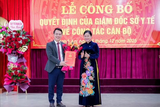 Bổ nhiệm Tiến sĩ, Bác sĩ Hồ Giang Nam giữ chức vụ Giám đốc Bệnh viện Tâm thần Nghệ An