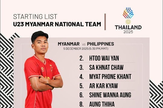 U22 Myanmar vs U22 Philippines 18h00: Đội hình, kênh xem