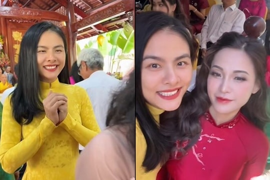 Vân Trang xúc động trong lễ cưới của bạn thân 25 năm