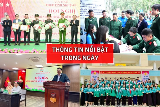 Nghệ An: Thông tin nổi bật ngày 6/12