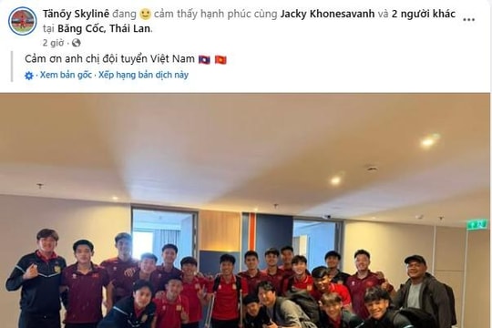 U22 Việt Nam thăm cầu thủ Lào gãy chân, Phetdavanh cảm ơn