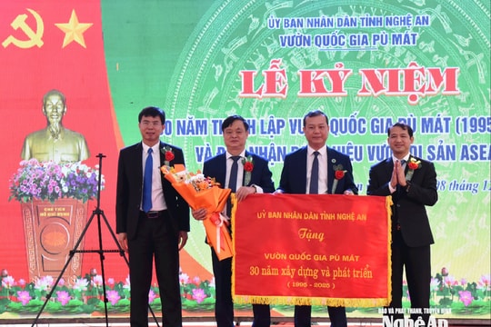 Vườn quốc gia Pù Mát đón nhận danh hiệu Vườn di sản ASEAN và kỷ niệm 30 năm thành lập