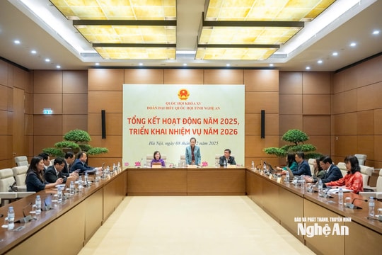 Đoàn đại biểu Quốc hội tỉnh Nghệ An tổng kết hoạt động năm 2025