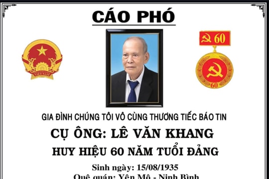 Diễn viên Anh Đức báo tin ông ngoại qua đời ở tuổi 91