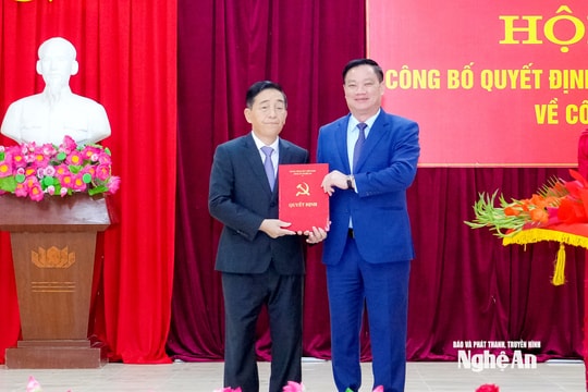 Chánh Thanh tra tỉnh Nghệ An giữ chức Bí thư Đảng uỷ xã Mường Xén