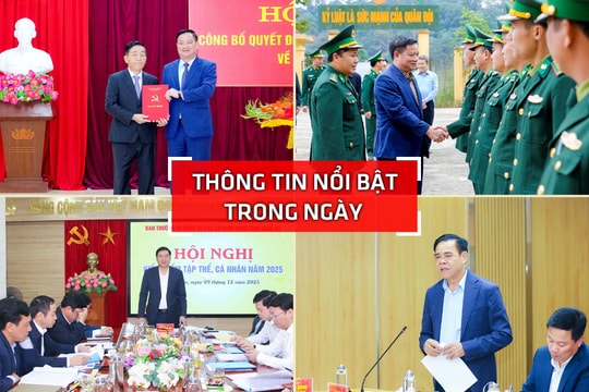 Nghệ An: Thông tin nổi bật ngày 9/12